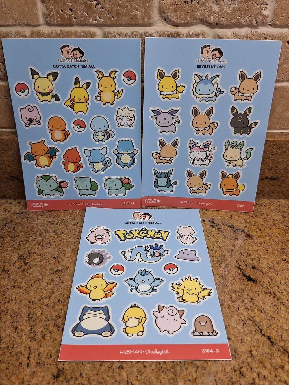 🆕️ Hubman & Chubgirl Pokémon Sticker Set